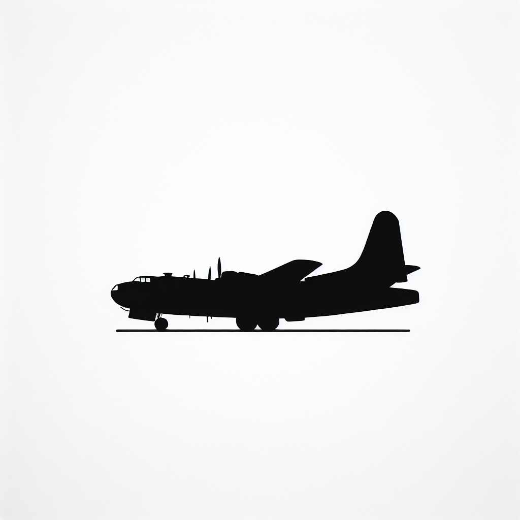 War Plane Vector Silhouette | Digital Download SVG