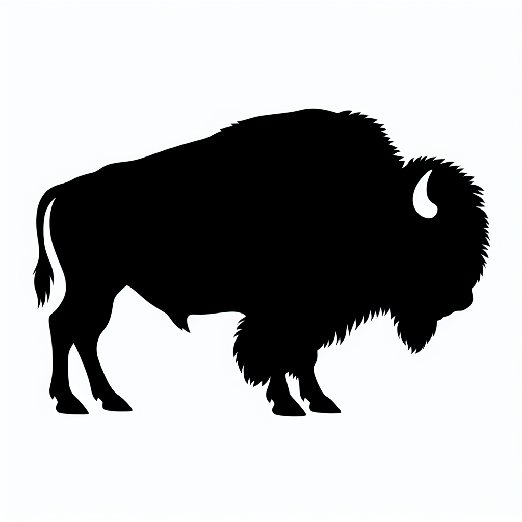 Bison Bundle Vector Silhouette | Digital Download SVG