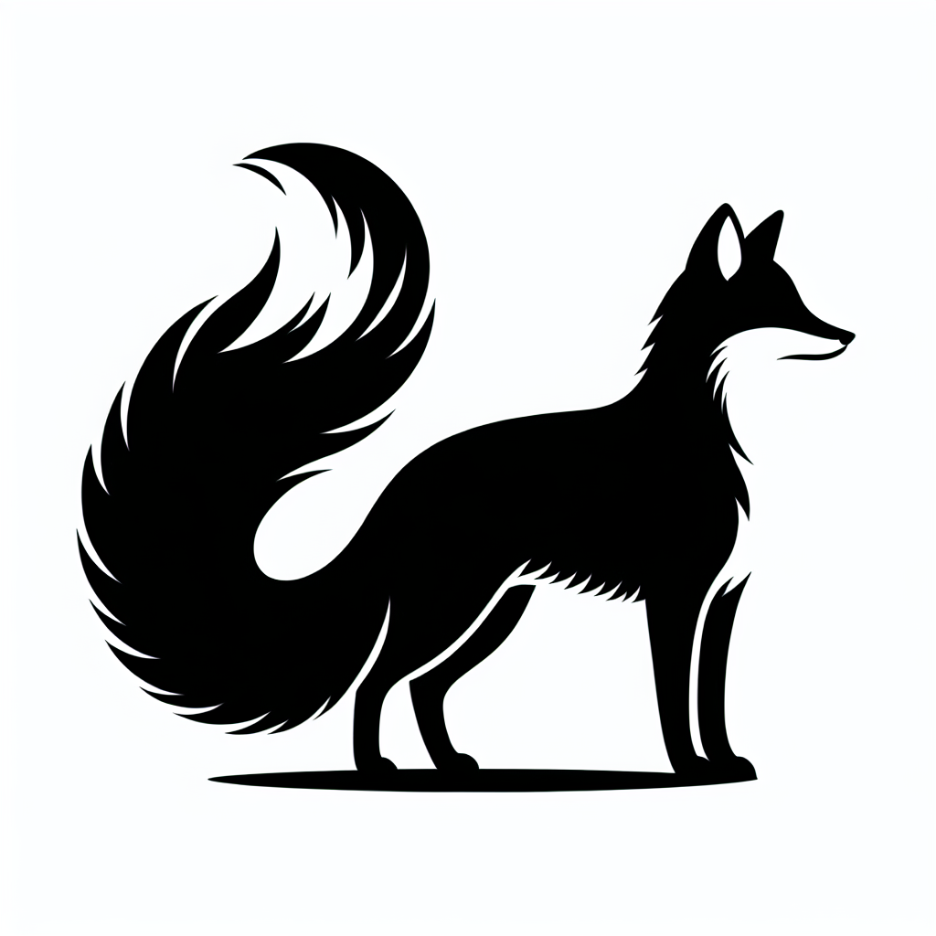 Wildlife Fox Made From Flowers Vector Silhouette Download | SVG Files