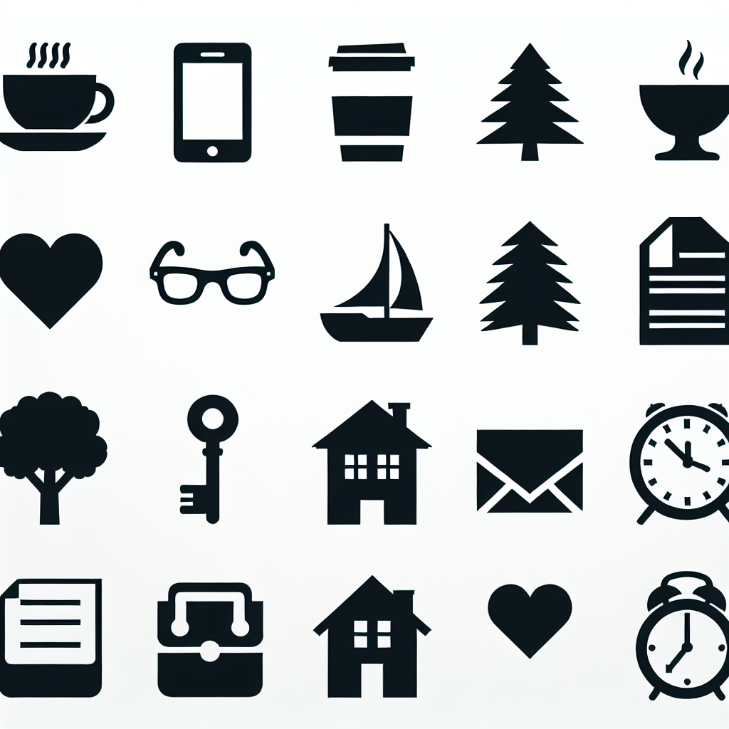 10 Stories Icons Bundle Vector Silhouette | Digital Download SVG