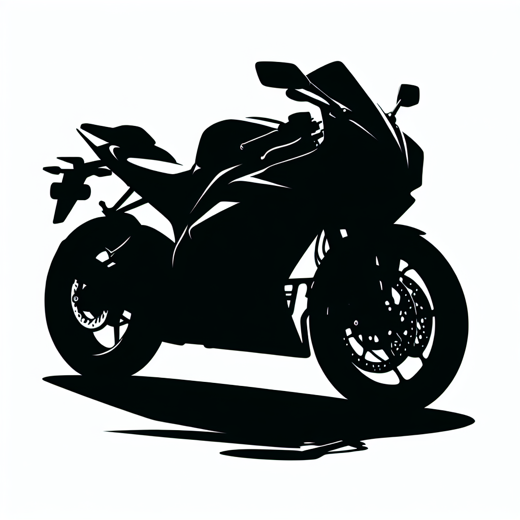 Moto Bike Silhouette Awarded 2025 Vector Silhouette Digital Download
