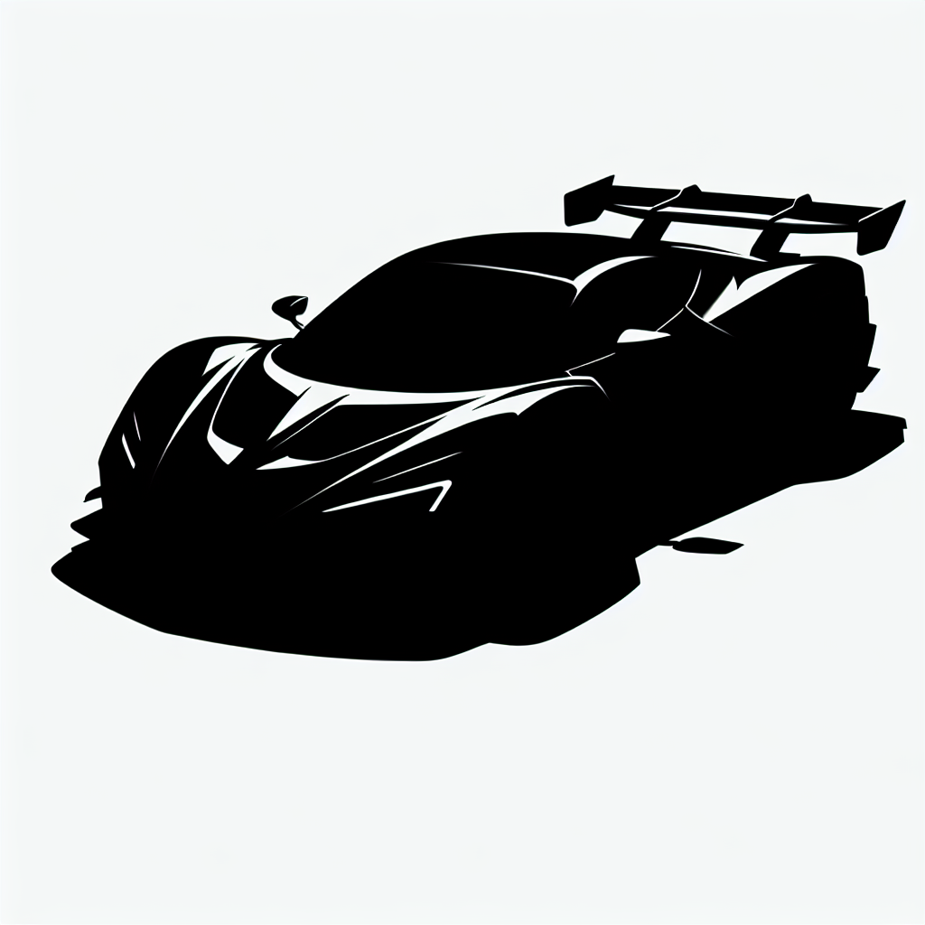 Supercar Silhouette Vector Silhouette | Digital Download SVG