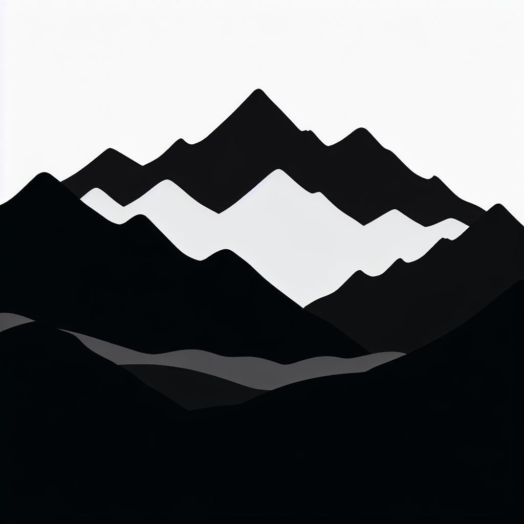 Mountains Vector Silhouette | Digital Download SVG
