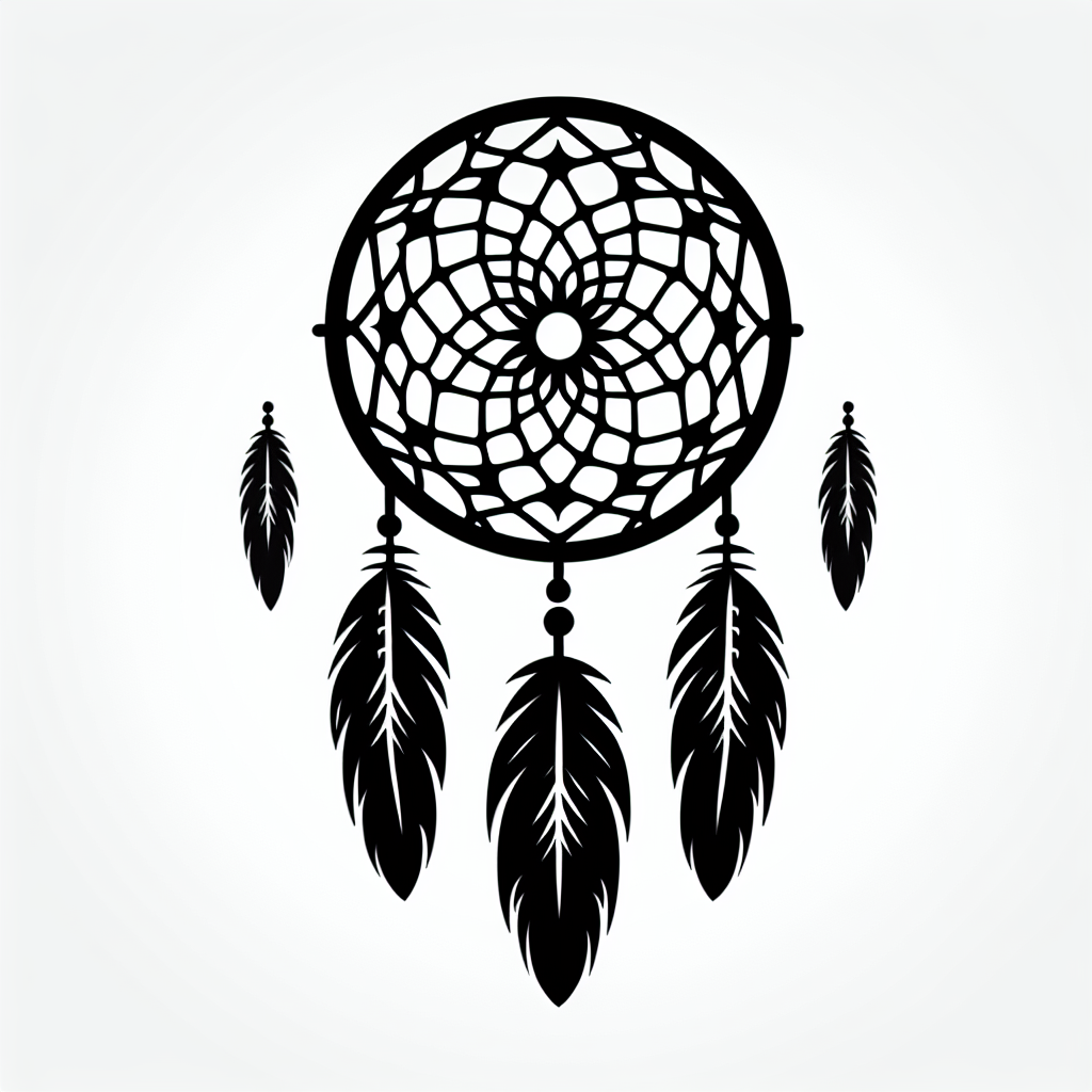 Dreamcatcher Vector Silhouette | Digital Download SVG