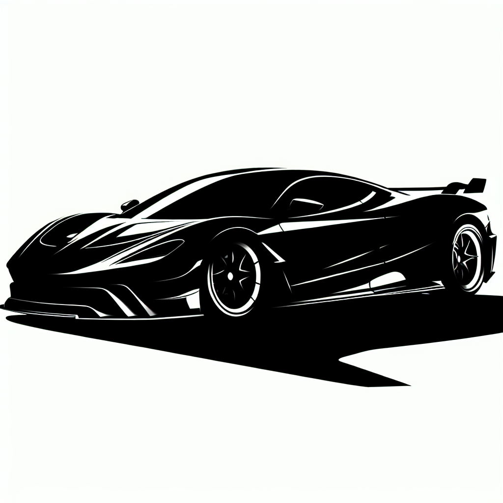 Supercar Luxury Amazing New Style Vector Silhouette Digital Download