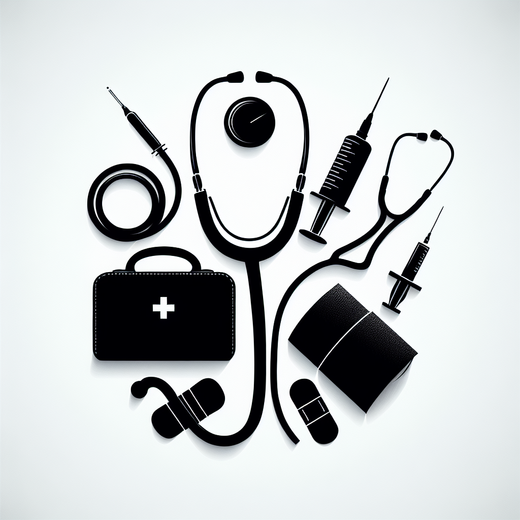 Nurse Tools Vector Silhouette | Digital Download SVG
