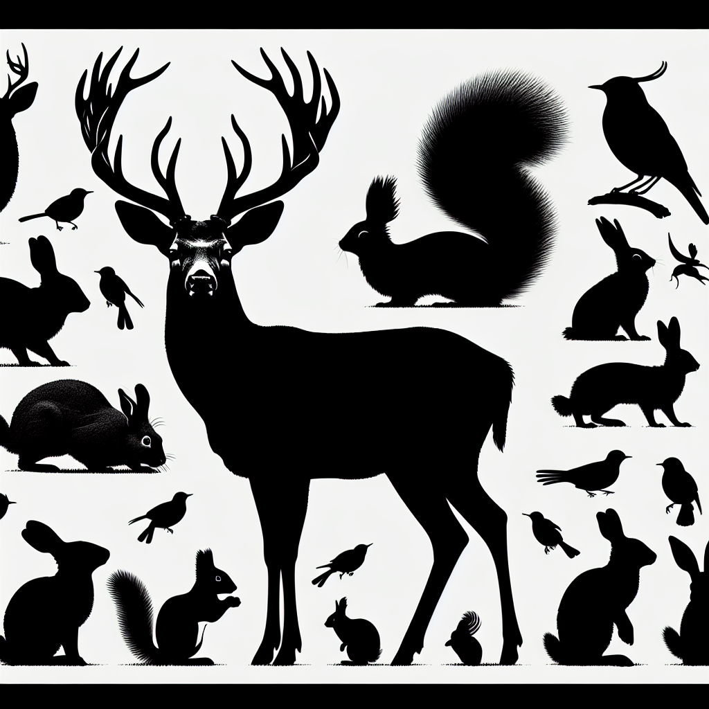 Buck Forest Creatures Vector Silhouette | Digital Download SVG