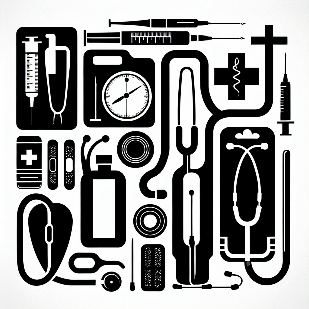 Nurse Tools Vector Silhouette | Digital Download SVG