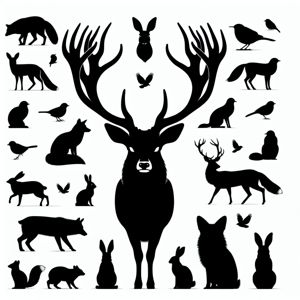 Buck Forest Creatures Vector Silhouette | Digital Download SVG