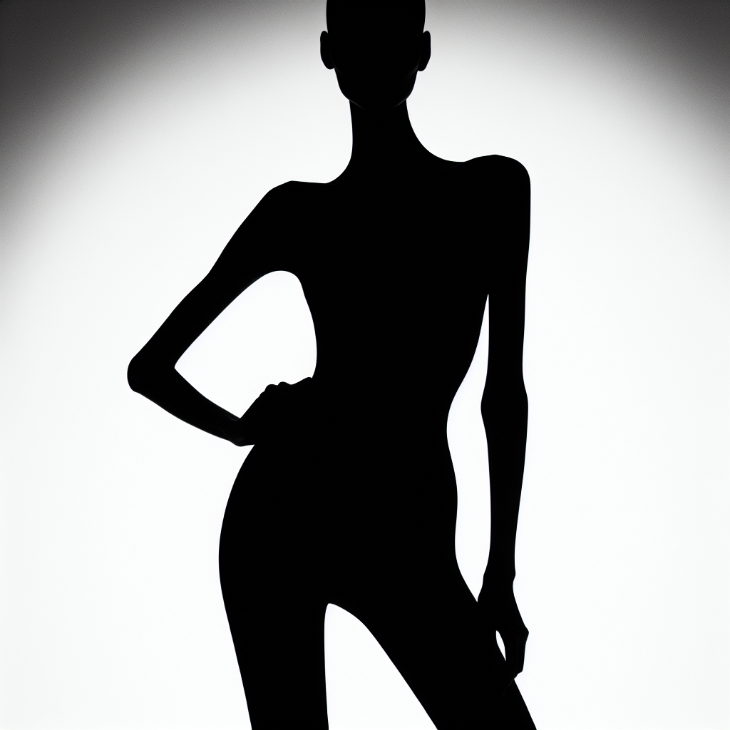 Supermodel Vector Silhouette | Digital Download SVG