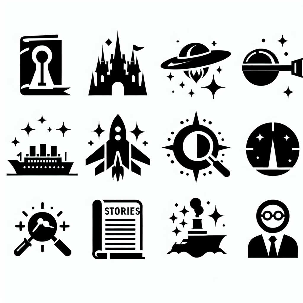 10 Stories Icons Bundle Vector Silhouette | Digital Download SVG