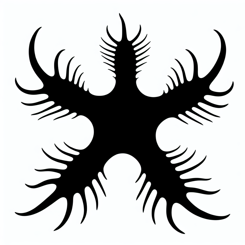Starfish Exotic Design Vector Silhouette | Digital Download SVG