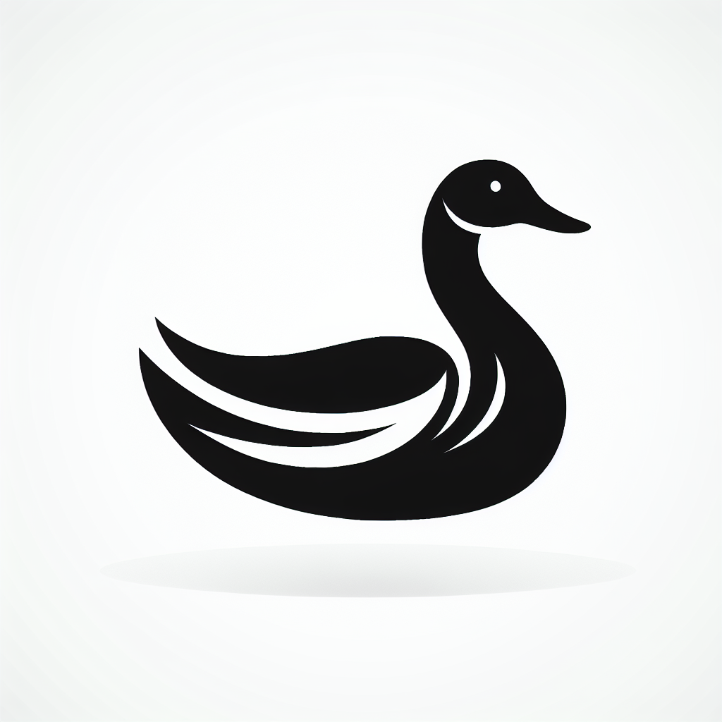Duck Vector Silhouette | Digital Download SVG
