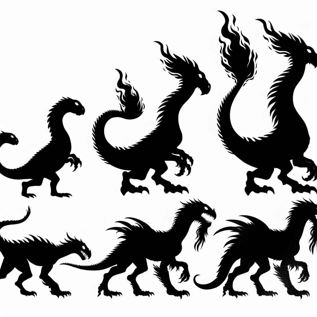 Charmander (pokémon) Evolution Silhouette Vector Silhouette Digital