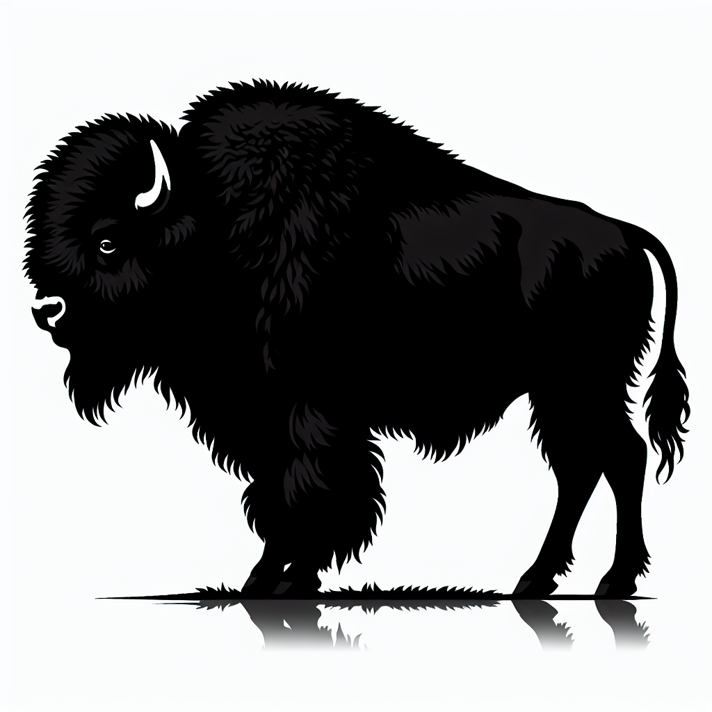 Bison Bundle Vector Silhouette | Digital Download SVG