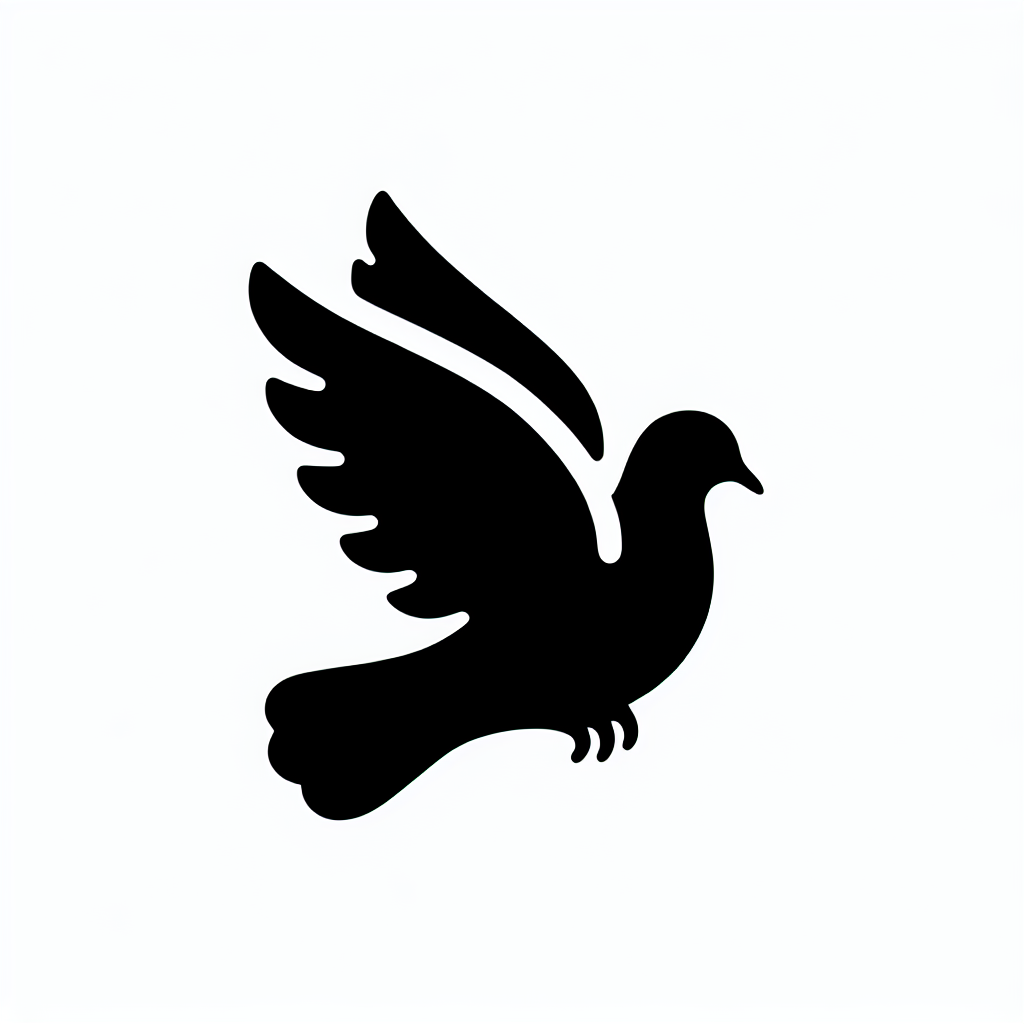 Dove Vector Silhouette | Digital Download SVG