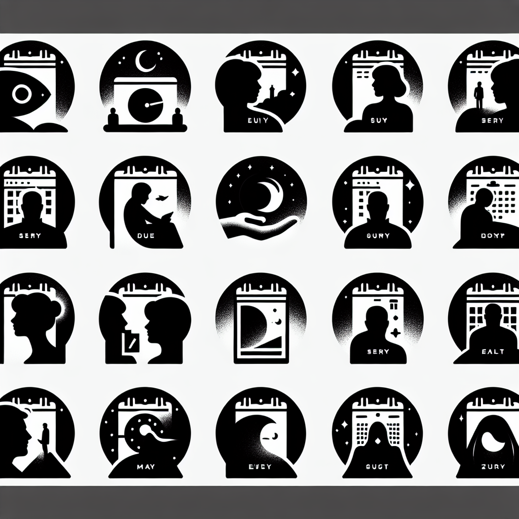Calendar Icons 12 Pack Vector Silhouette | Digital Download SVG