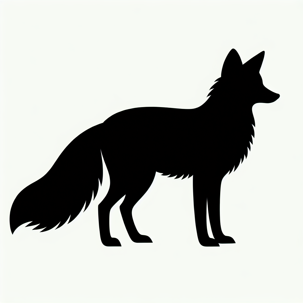 Wildlife Fox Vector Silhouette | Digital Download SVG