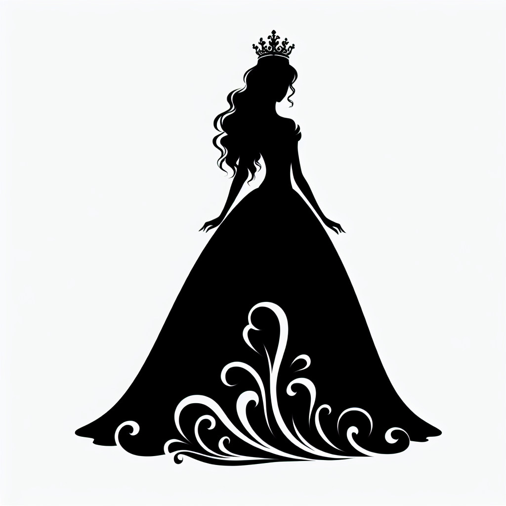 10 Stories Princess Icons Bundle Vector Silhouette Digital Download