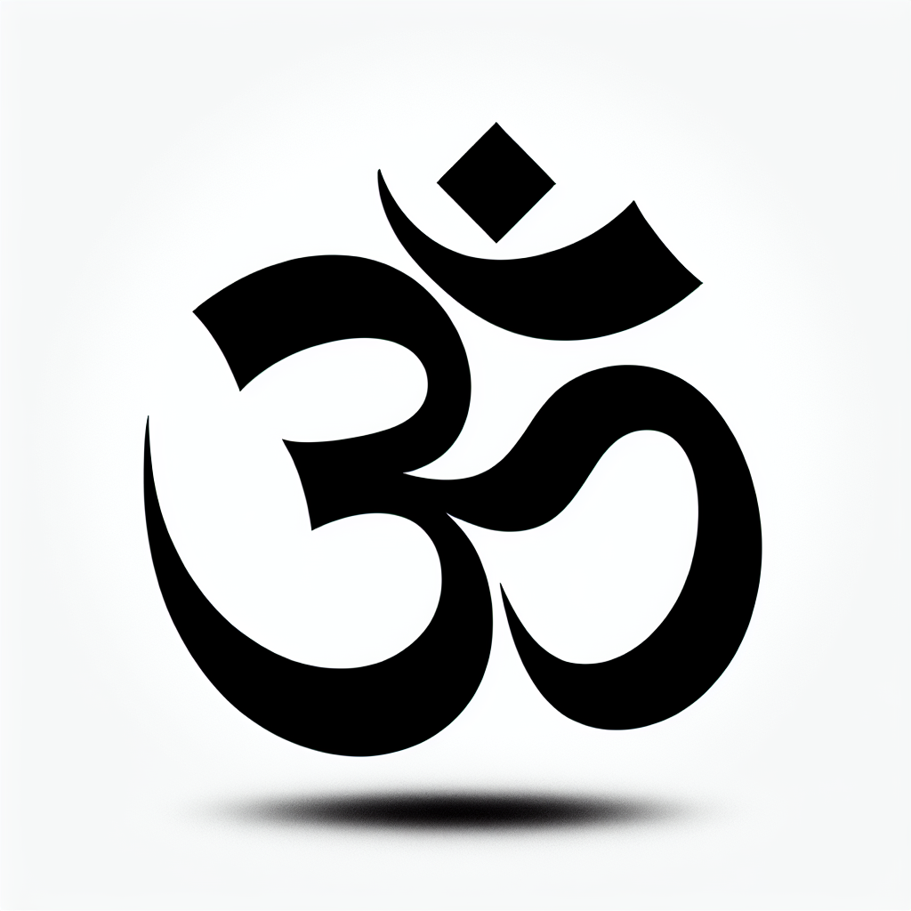 Om Symbol Vector Silhouette | Digital Download SVG