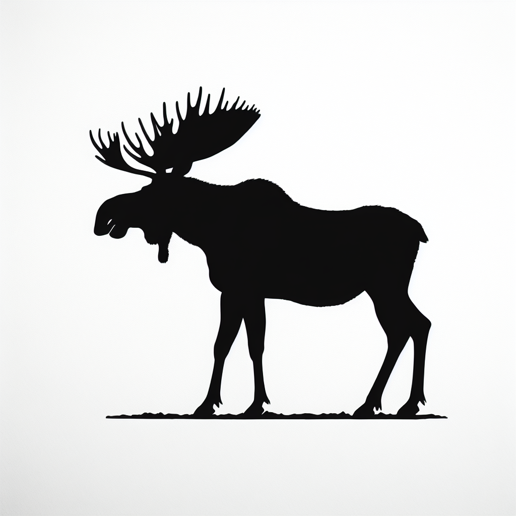 Wildlife Moose (standalone Bundles) Vector Silhouette Digital Download