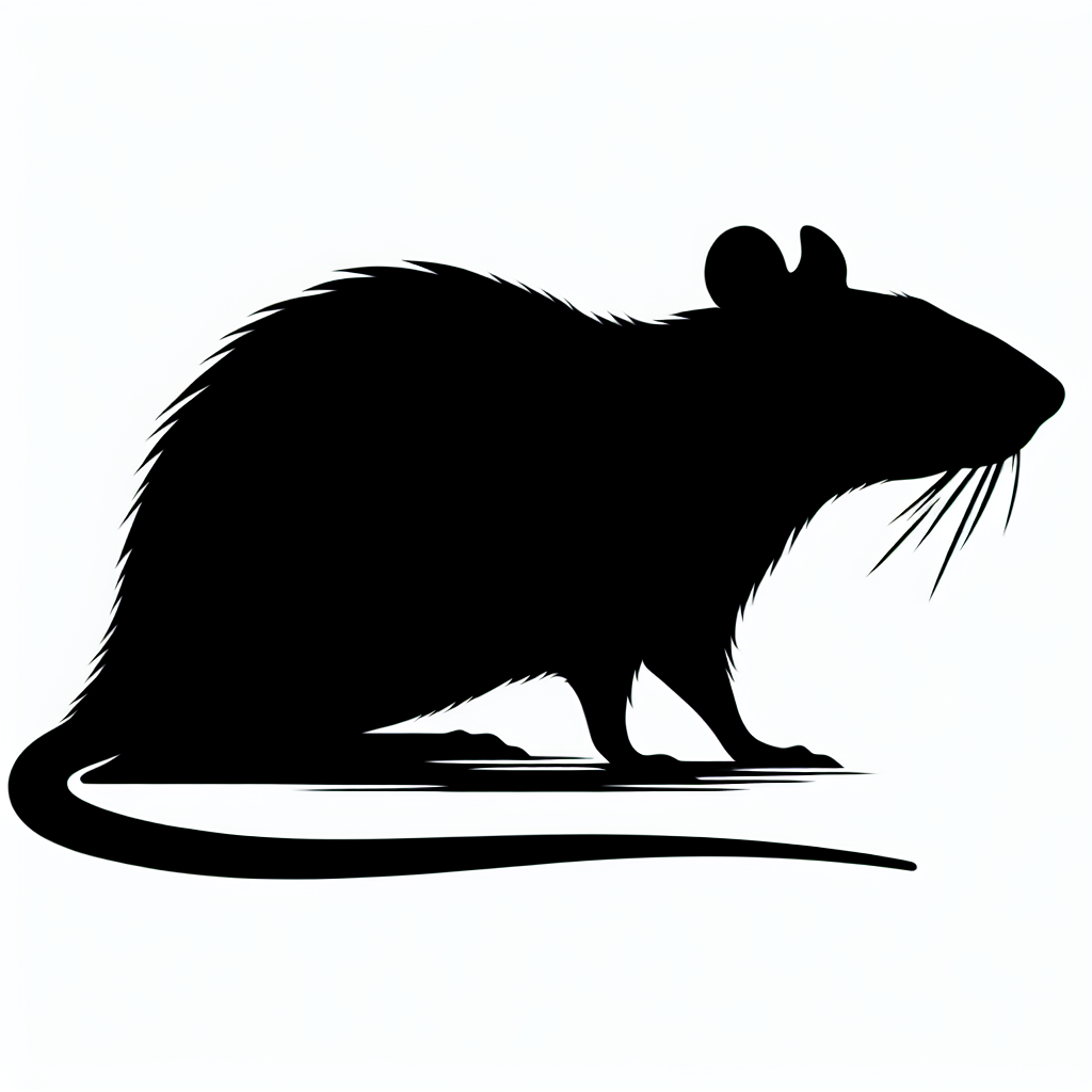 Rat Vector Silhouette | Digital Download SVG