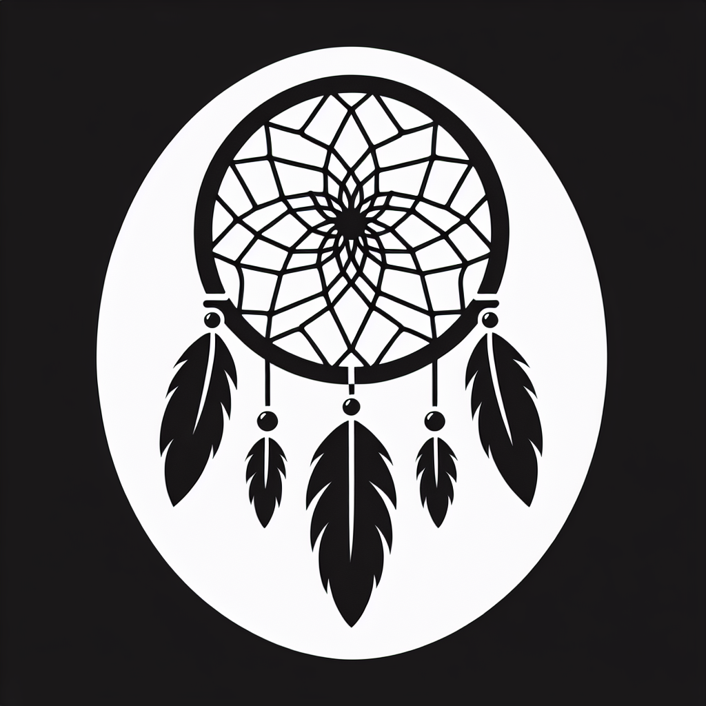 Dreamcatcher Vector Silhouette | Digital Download SVG