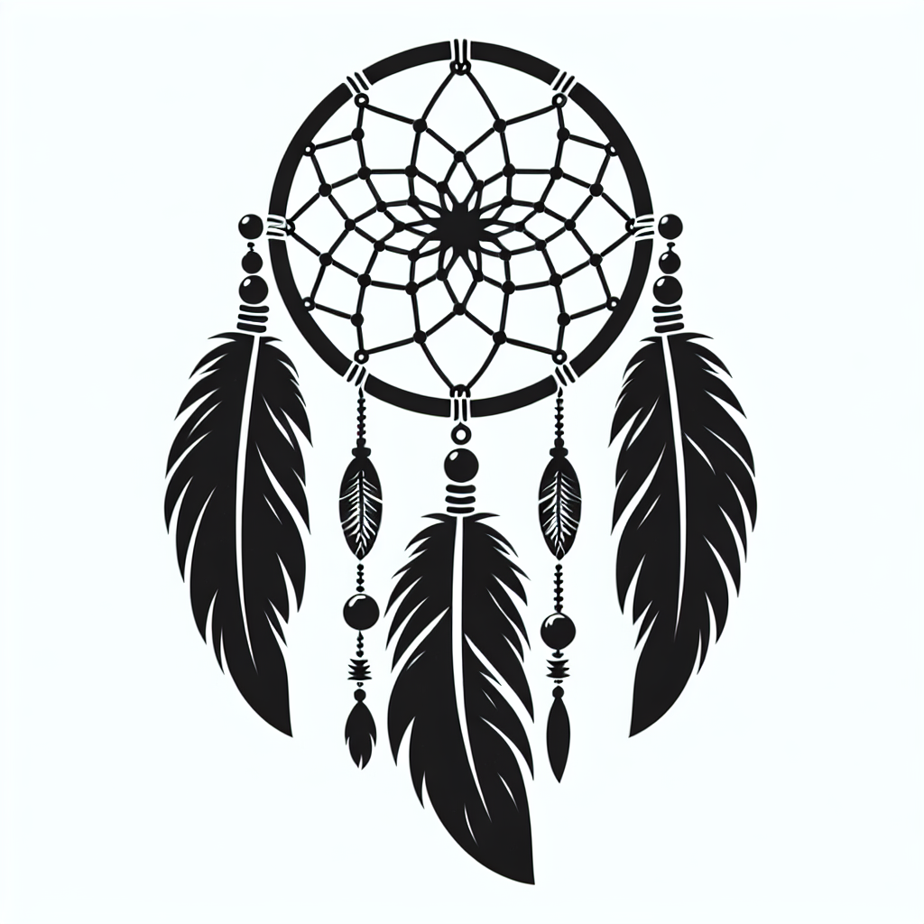 Dreamcatcher Vector Silhouette | Digital Download SVG