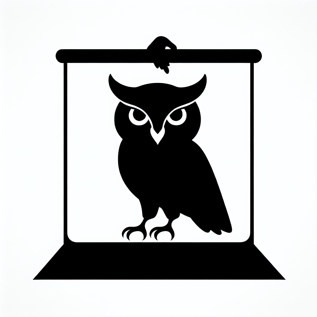 Owl Wildlife Vector Silhouette | Digital Download SVG