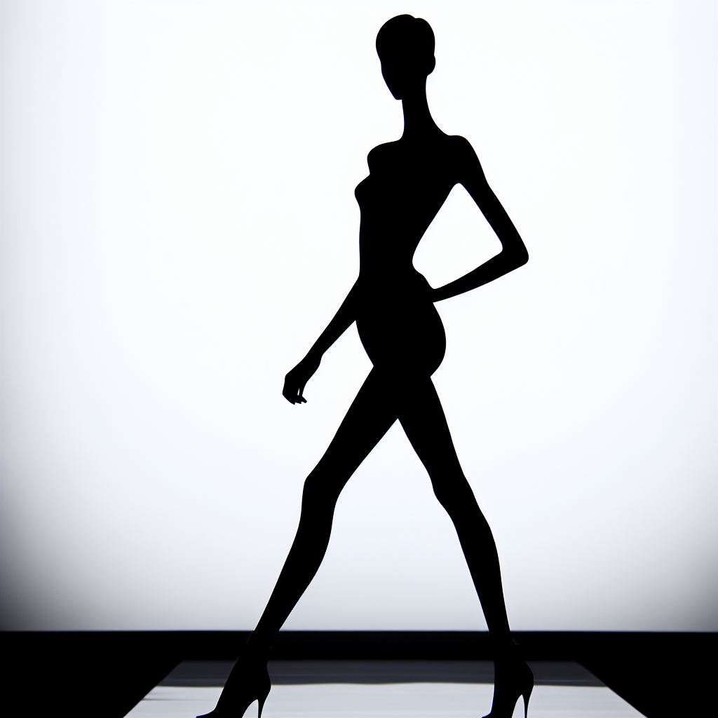 Supermodel Vector Silhouette | Digital Download SVG