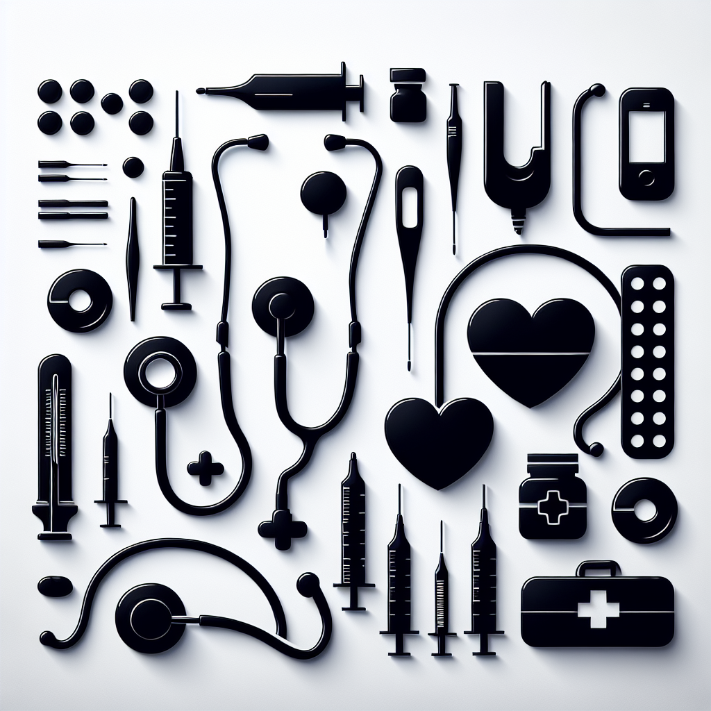 Nurse Tools Vector Silhouette | Digital Download SVG