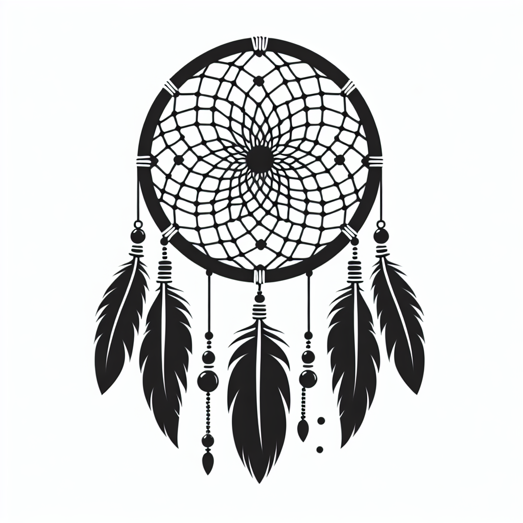Dreamcatcher Vector Silhouette | Digital Download SVG
