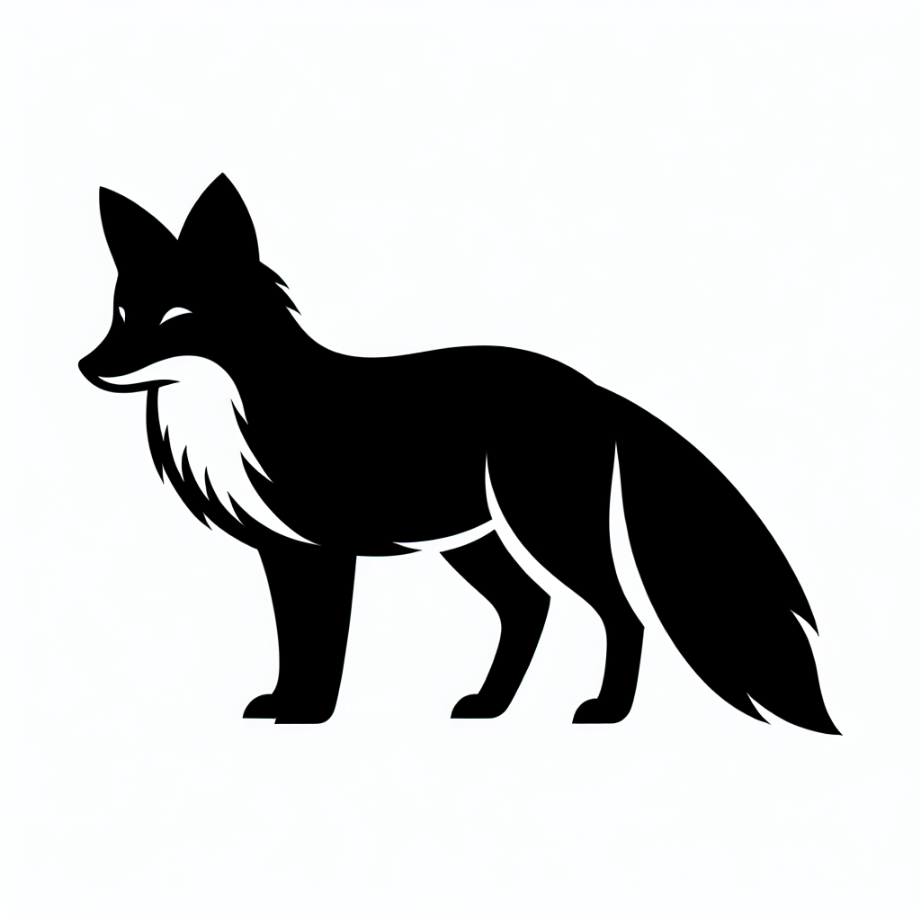 Wildlife Fox Made From Flowers Vector Silhouette Download | SVG Files