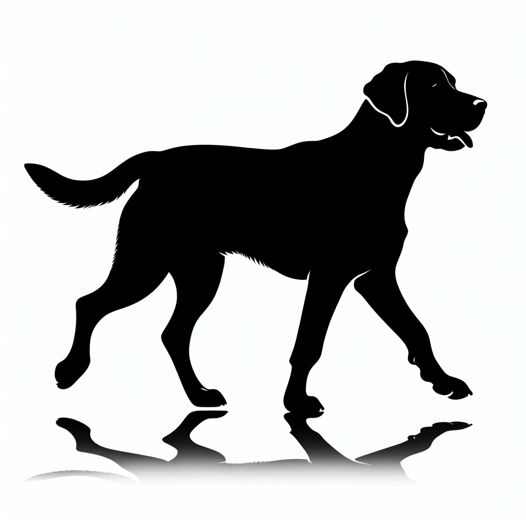 Dog Walking / Specific Breed Silhouettes Vector Silhouette Digital