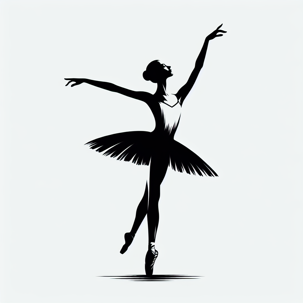 Ballet Dance Vector Silhouette | Digital Download SVG