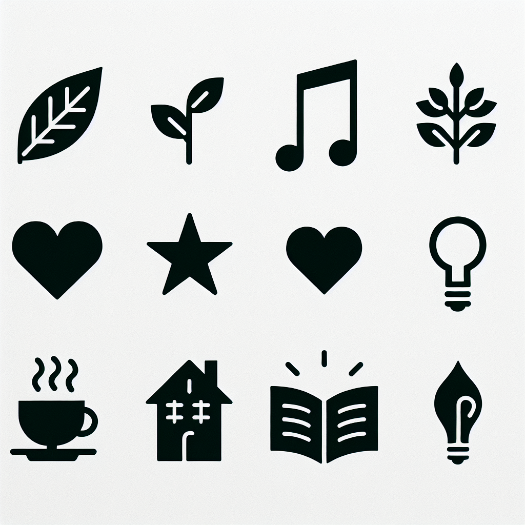 10 Stories Icons Bundle Vector Silhouette | Digital Download SVG