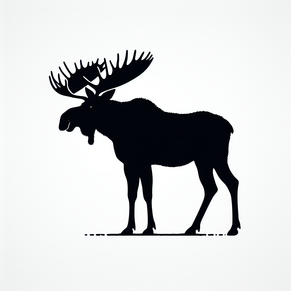 Wildlife Moose (standalone Bundles) Vector Silhouette Digital Download