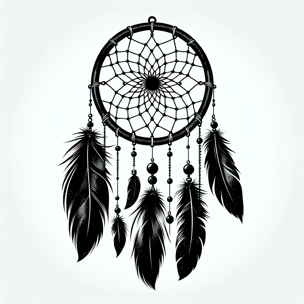 Dreamcatcher Vector Silhouette | Digital Download SVG