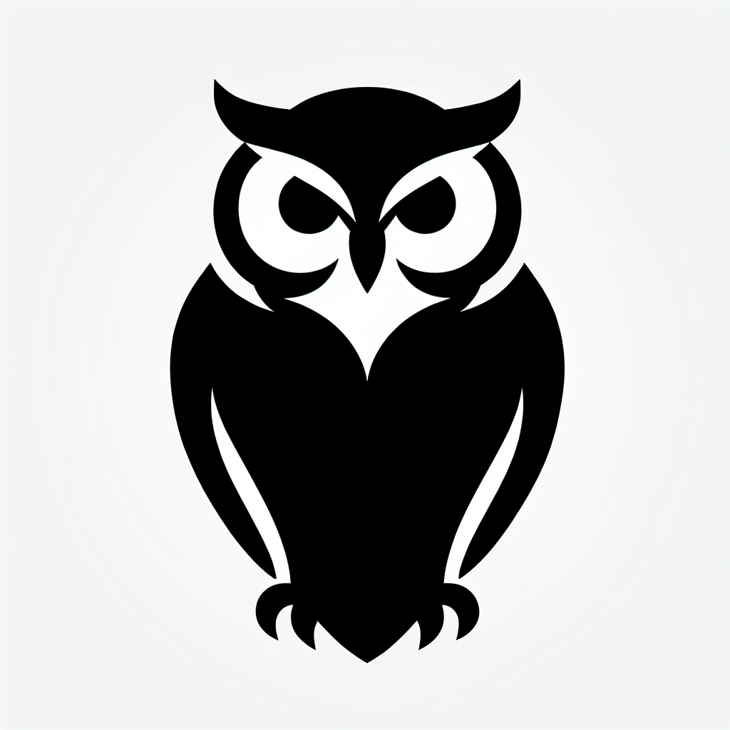 Owl Made From Flowers Vector Silhouette | Digital Download SVG