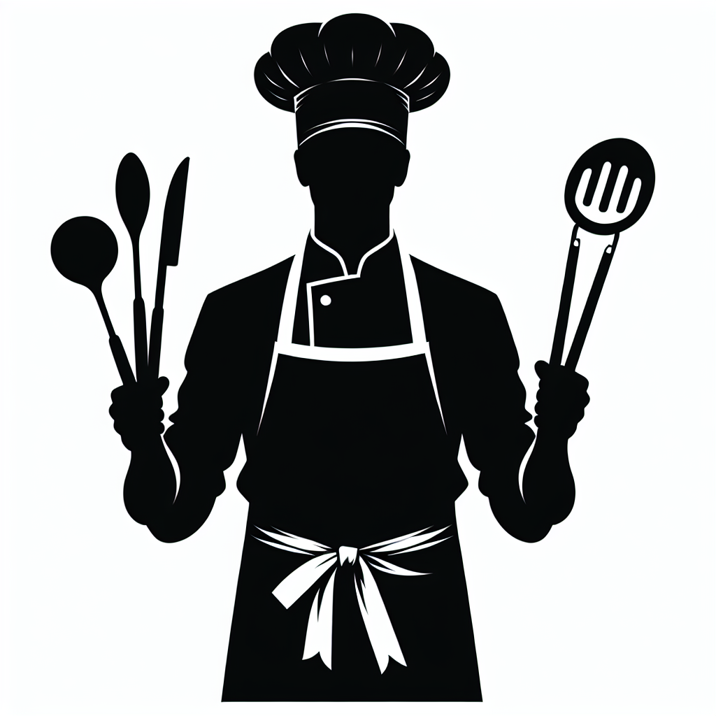 Tools Chef Vector Silhouette | Digital Download SVG