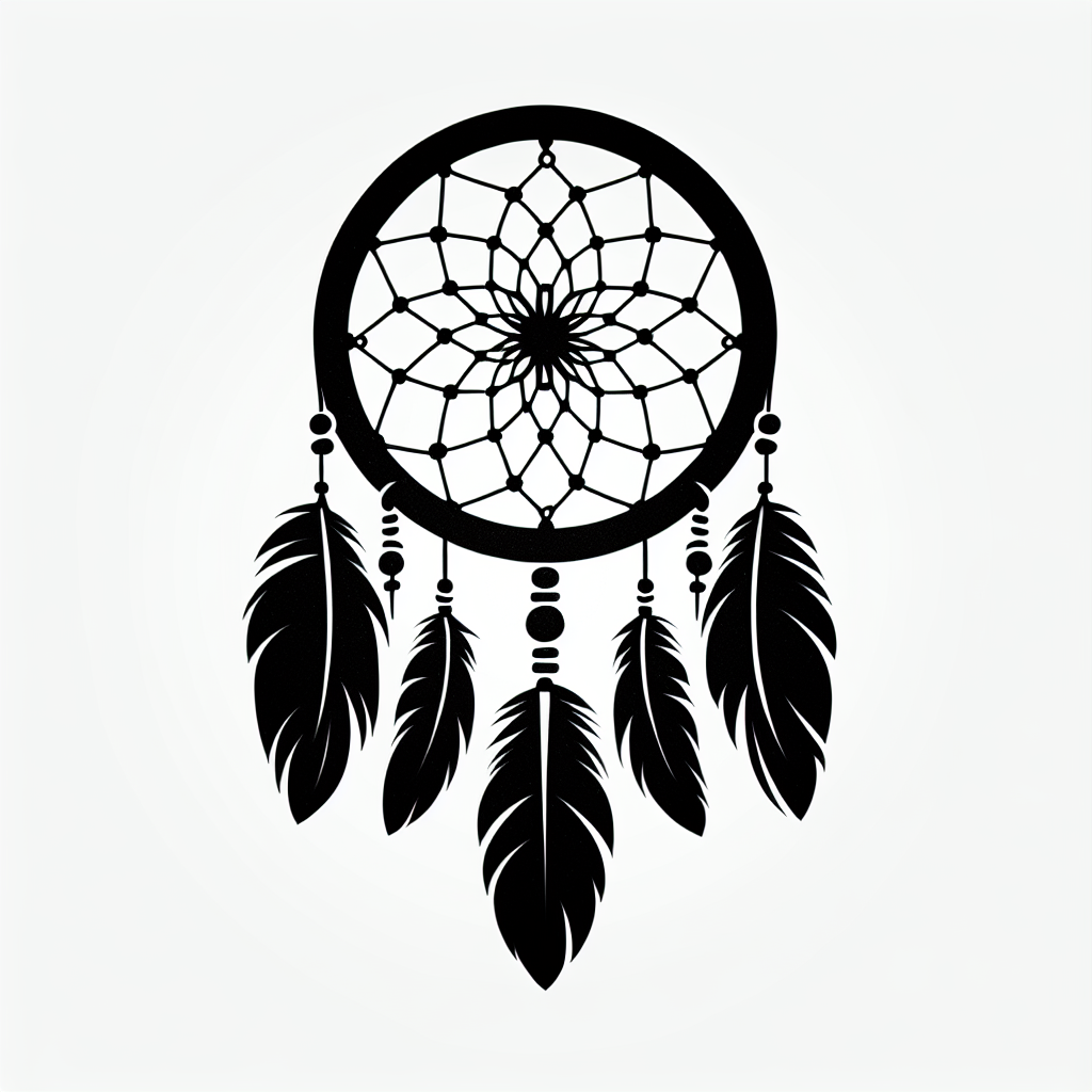 Dreamcatcher Vector Silhouette | Digital Download SVG