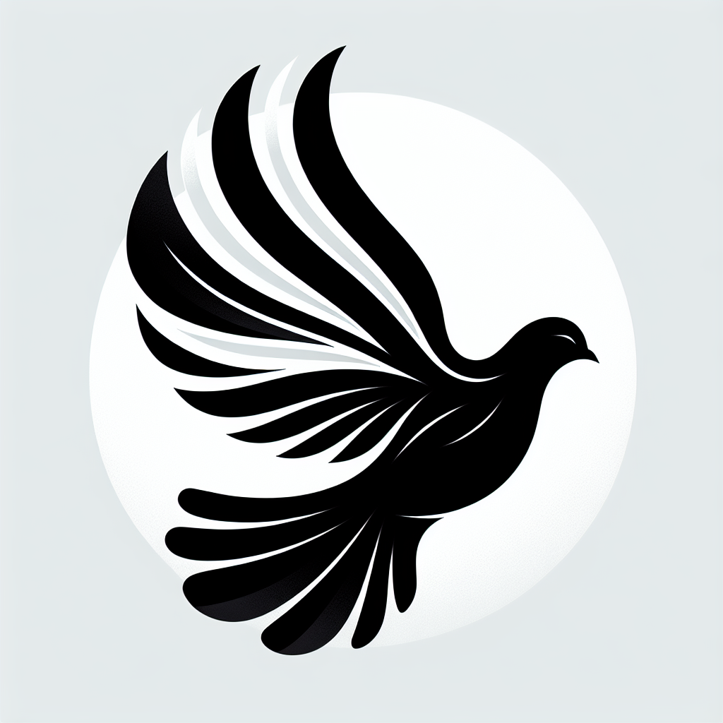 Dove Modern Vector Silhouette | Digital Download SVG