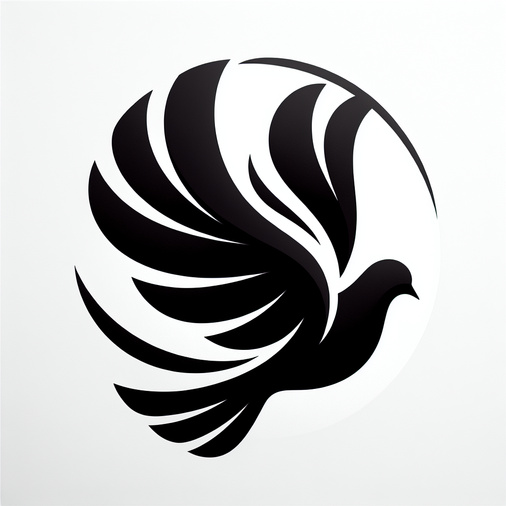 Dove Modern Vector Silhouette | Digital Download SVG