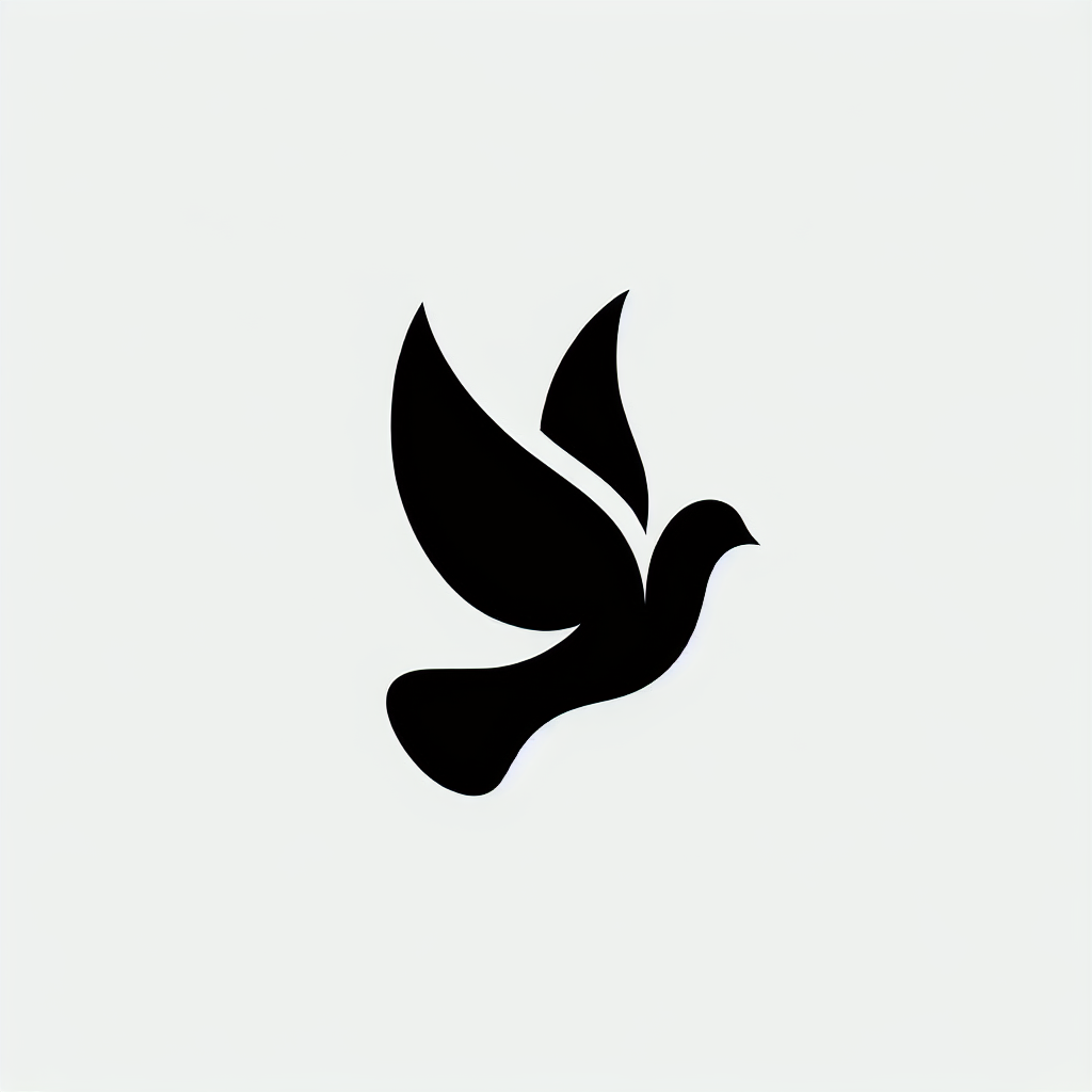 Dove Modern Vector Silhouette | Digital Download SVG