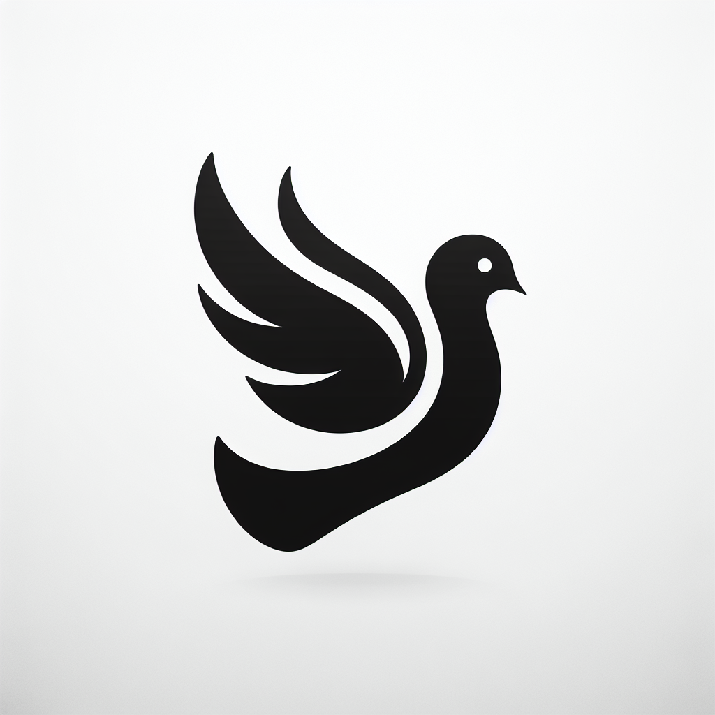 Dove Modern Vector Silhouette | Digital Download SVG