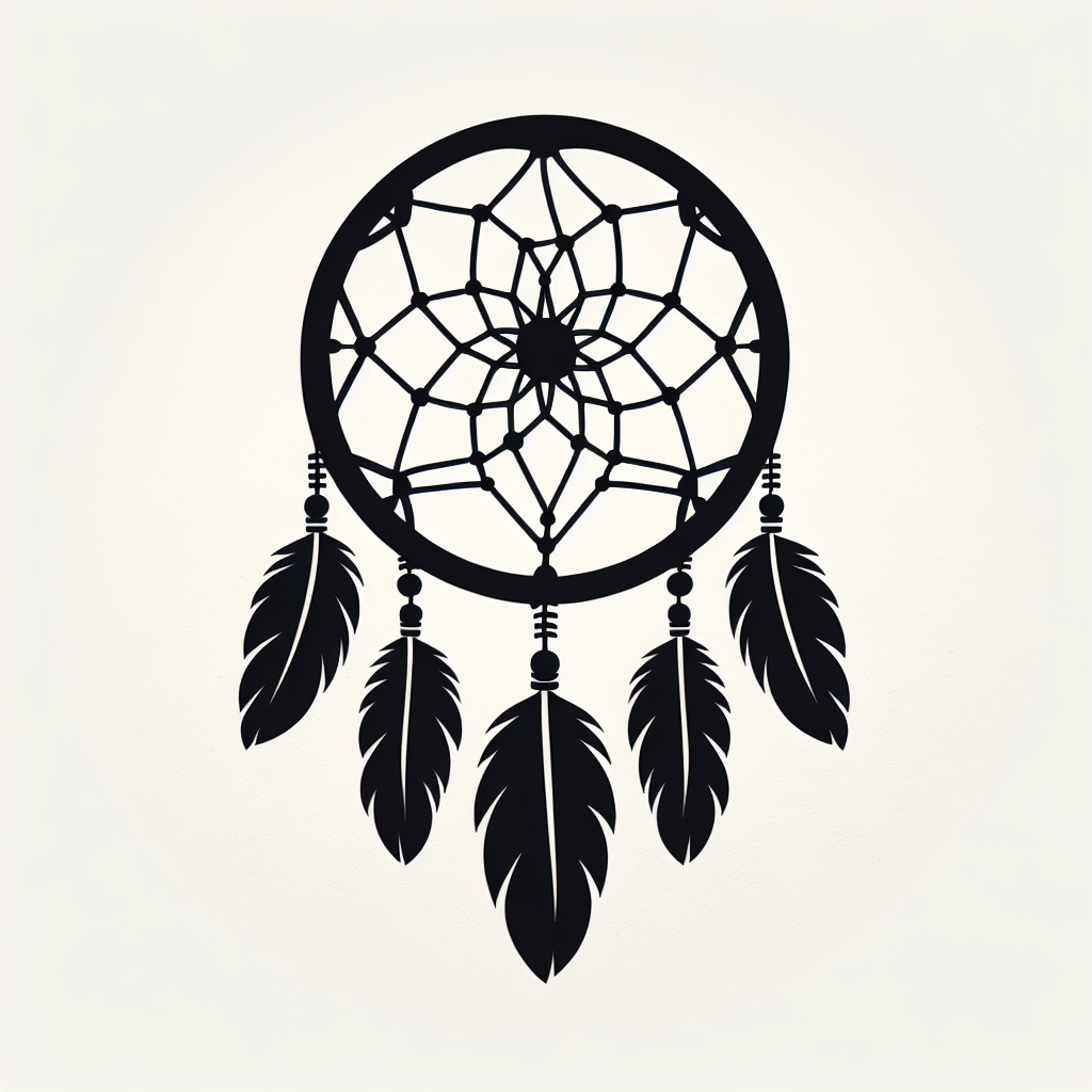 Dreamcatcher Vector Silhouette | Digital Download SVG
