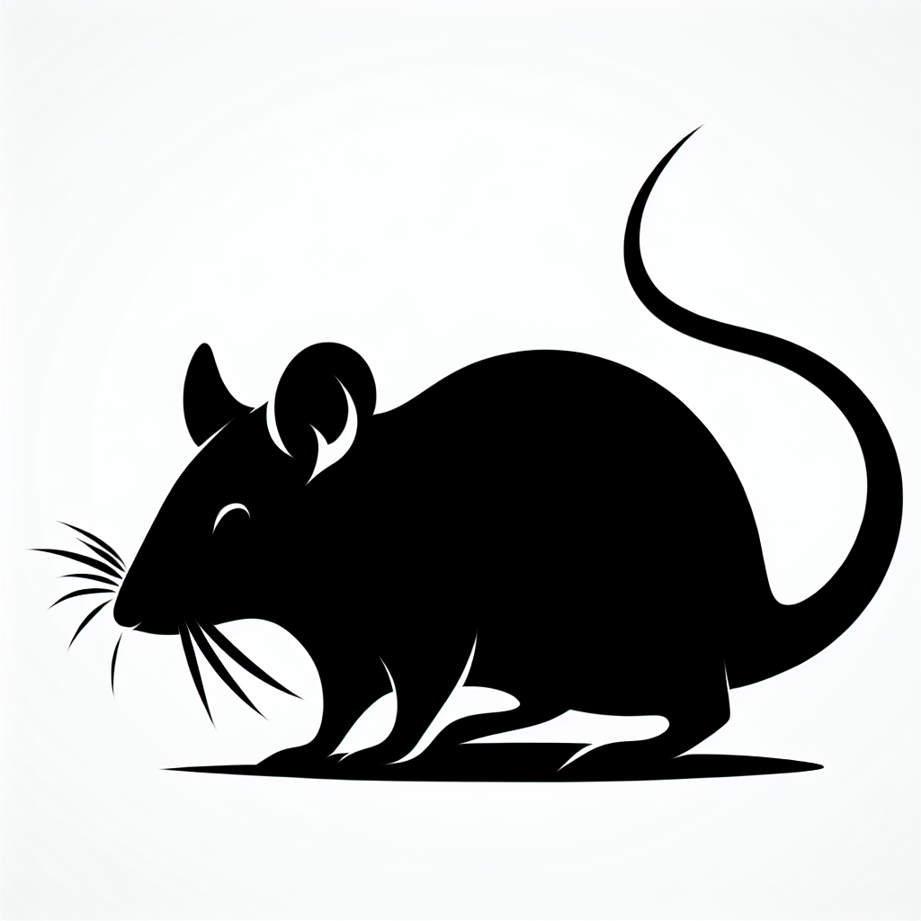 Rat Vector Silhouette | Digital Download SVG