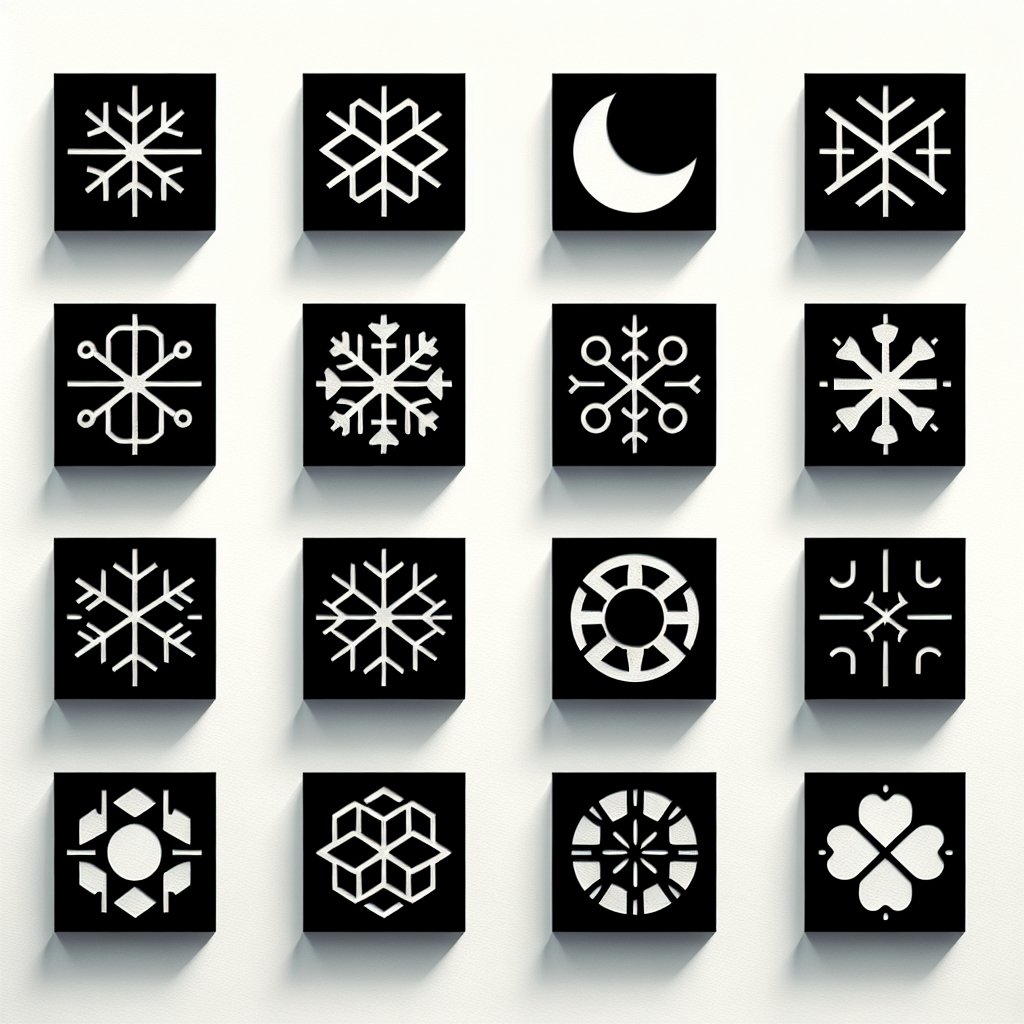 Calendar Icons 12 Pack Vector Silhouette | Digital Download SVG