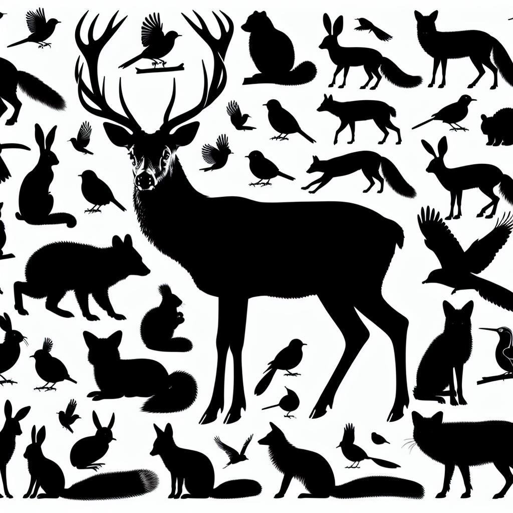 Buck Forest Creatures Vector Silhouette | Digital Download SVG