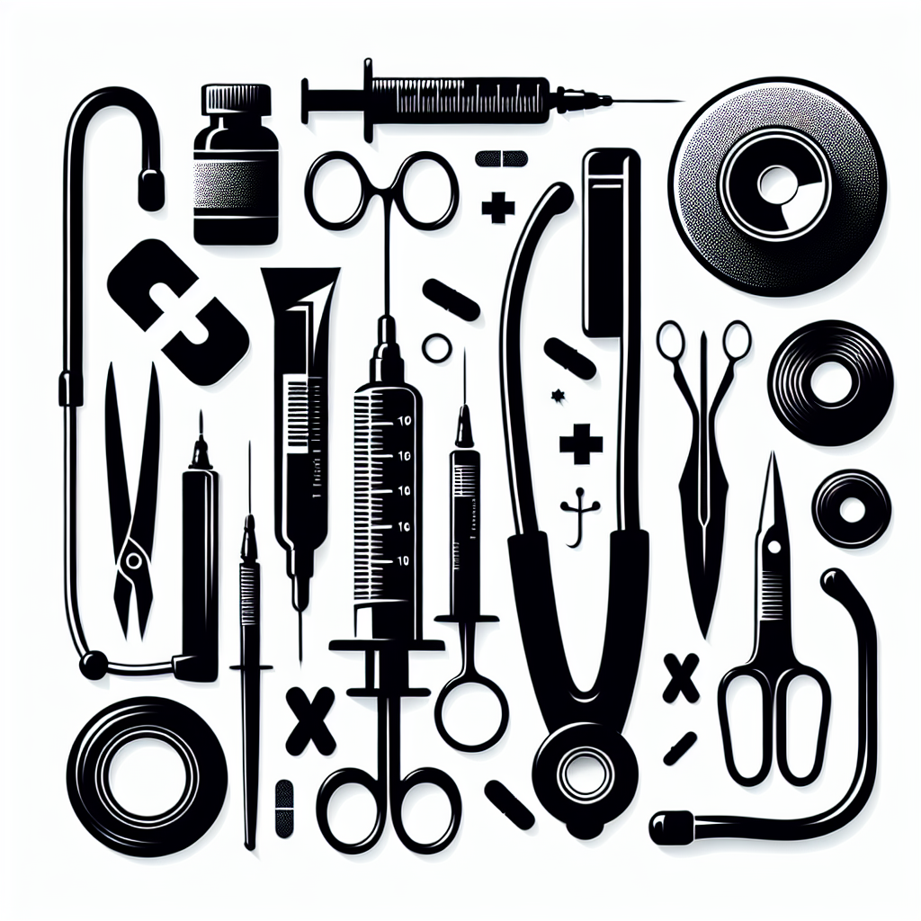 Nurse Tools Vector Silhouette | Digital Download SVG
